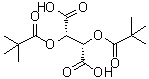 structure of CAS# 76769-55-6, Di-O,O'-pivaloyl-D-tartaric acid;D-Dipivaloyltartaric acid