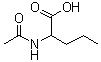 结构式 CAS# 7682-15-7, N-乙酰基-DL-正缬氨酸