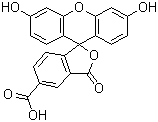 结构式 CAS# 76823-03-5, 5-羧基荧光素