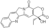 structure of CAS# 7689-03-4, (+)-Camptothecin;4-Ethyl-4-hydroxy-1H-pyrano-[3',4':6,7]indolizino[1,2-b]quinoline-3,14(4H,12H)-dione
