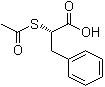 结构式 CAS# 76932-17-7, (S)-alpha-(乙酰硫基)苯丙酸