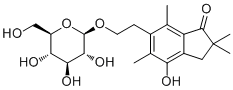 结构式 CAS# 76947-60-9, 金粉蕨亭 2'-O-葡萄糖甙