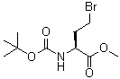 结构式 CAS# 76969-87-4, (S)-4-溴-2-(叔丁氧羰基氨基)丁酸甲酯