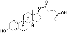 beta-Estradiol 17-hemisuccinate molecular structure (CAS 7698-93-3)
