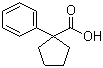 结构式 CAS# 77-55-4, 1-苯基环戊烷羧酸