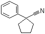 1-Phenyl-1-cyclopentanecarbonitrile molecular structure (CAS 77-57-6)