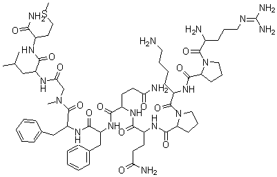 9-(N-甲基甘氨酸)-P 物质分子结构 (CAS 77128-75-7)