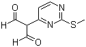 结构式 CAS# 77168-37-7, 2-(2-甲硫基嘧啶-4-基)丙二醛