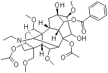 Acetylaconitine molecular structure (CAS 77181-26-1)