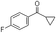 结构式 CAS# 772-31-6, 4-氟苯基环丙基甲酮