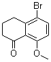 5-Bromo-3,4-dihydro-8-methoxy-1(2H)-naphthalenone molecular structure (CAS 77259-96-2)