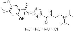 结构式 CAS# 773092-05-0, 盐酸阿考替胺三水合物