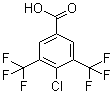 结构式 CAS# 773108-93-3, 4-氯-3,5-二(三氟甲基)苯甲酸