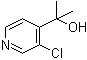 2-(3-Chloro-4-pyridyl)-2-propanol molecular structure (CAS 77332-83-3)