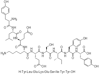L-Tyrosyl-L-leucyl-L-alpha-glutamyl-L-lysyl-L-alpha-glutamyl-L-seryl-L-isoleucyl-L-tyrosyl-L-tyrosine molecular structure (CAS 773853-65-9)