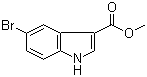 结构式 CAS# 773873-77-1, 5-溴-1H-吲哚-3-羧酸甲酯