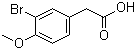 structure of CAS# 774-81-2, 3-Bromo-4-methoxyphenylacetic acid;(3-Bromo-4-methoxyphenyl)acetic acid