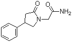 structure of CAS# 77472-70-9, 4-Phenyl-2-pyrrolidone-1-acetamide;2-(2-Oxo-4-phenyl-pyrrolidin-1-yl)acetamide