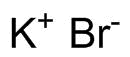 Potassium bromide molecular structure (CAS 7758-02-3)