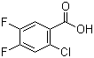 2-Chloro-4,5-difluorobenzoic acid molecular structure (CAS 776-40-9)
