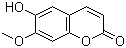 structure of CAS# 776-86-3, Isoscopoletin;6-Hydroxy-7-methoxycoumarin; 6-Hydroxy-7-methoxy-2-benzopyrone