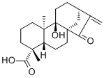等效-9-羟基-15-氧代-16-贝壳杉烯-19-酸分子结构 (CAS 77658-39-0)