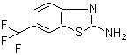 结构式 CAS# 777-12-8, 2-氨基-6-(三氟甲基)-1,3-苯并噻唑