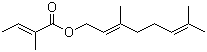 惕各酸香叶酯分子结构 (CAS 7785-33-3)