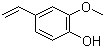 structure of CAS# 7786-61-0, 4-Hydroxy-3-methoxystyrene;2-Methoxy-4-vinylphenol