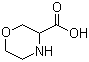 structure of CAS# 77873-76-8, 3-Morpholinecarboxylic acid;Morpholine-3-carboxylic acid