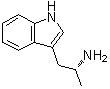 structure of CAS# 7795-52-0, D-alpha-Methyltryptamine;(R)-(-)-alpha-Methyltryptamine; (R)-1-(1H-Indol-3-yl)propan-2-amine; (R)-3-(2-Aminopropyl)-1H-indole; (R)-3-(2-Aminopropyl)indole; (R)-alpha-Methyltryptamine