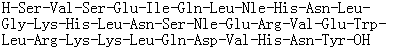 L-Seryl-L-valyl-L-seryl-L-alpha-glutamyl-L-isoleucyl-L-glutaminyl-L-leucyl-L-norleucyl-L-histidyl-L-asparaginyl-L-leucylglycyl-L-lysyl-L-histidyl-L-leucyl-L-asparaginyl-L-seryl-L-norleucyl-L-alpha-glutamyl-L-arginyl-L-valyl-L-alpha-glutamyl-L-tryptophyl-L-leucyl-L-arginyl-L-lysyl-L-lysyl-L-leucyl-L-glutaminyl-L-alpha-aspartyl-L-valyl-L-histidyl-L-asparaginyl-L-tyrosine molecular structure (CAS 78041-34-6)