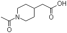 1-Acetyl-4-piperidineacetic acid molecular structure (CAS 78056-60-7)