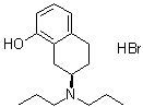 structure of CAS# 78095-19-9, (7R)-7-(Dipropylamino)-5,6,7,8-tetrahydro-1-naphthalenol hydrobromide;(+)8-OH-DPAT hydrobromide