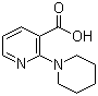 2-Piperidin-1-ylnicotinic acid molecular structure (CAS 78253-61-9)