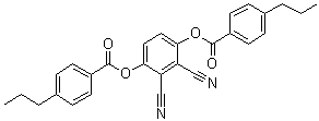 4-Propylbenzoic acid 2,3-dicyano-1,4-phenylene ester molecular structure (CAS 78333-30-9)
