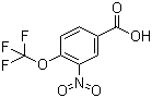 structure of CAS# 784-77-0, 3-Nitro-4-trifluoromethoxybenzoic acid;alpha,alpha,alpha-Trifluoro-3-nitro-p-anisic acid