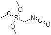 1-Trimethoxysilylmethyl isocyanate molecular structure (CAS 78450-75-6)