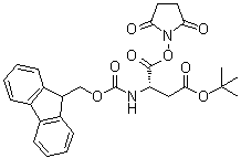 结构式 CAS# 78553-23-8, N-[芴甲氧羰基]-L-天冬氨酸 4-叔丁酯 1-(2,5-二氧代-1-吡咯烷基)酯