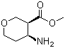 结构式 CAS# 785776-21-8, (3S,4S)-4-氨基四氢-2H-吡喃-3-羧酸甲酯