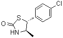 trans-5-(4-Chlorophenyl)-4-methyl-2-thiazolidinone molecular structure (CAS 78587-59-4)