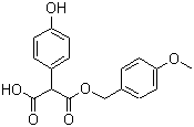 structure of CAS# 78641-40-4, 2-(4-Hydroxyphenyl)propanedioic acid 1-[(4-methoxyphenyl)methyl] ester;7-Side chain of Latamoxef