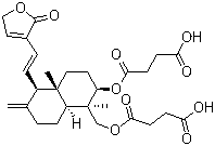 Dehydroandrographolide succinate molecular structure (CAS 786593-06-4)