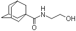 结构式 CAS# 78743-65-4, N-2-羟基乙基-1-金刚烷甲酰胺