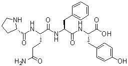 结构式 CAS# 787539-66-6, L-脯氨酰-L-谷氨酰胺酰-L-苯丙氨酰-L-酪氨酸