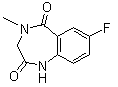 7-Fluoro-3,4-dihydro-4-methyl-1H-1,4-benzodiazepine-2,5-dione molecular structure (CAS 78755-80-3)