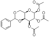 4,6-O-(Phenylmethylene)-beta-D-galactopyranose triacetate molecular structure (CAS 78962-43-3)