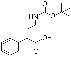 结构式 CAS# 790227-48-4, 4-[(叔丁氧羰基)氨基]-2-苯基丁酸