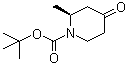 structure of CAS# 790667-49-1, (S)-2-Methyl-4-oxopiperidine-1-carboxylic acid tert-butyl ester