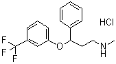 结构式 CAS# 79088-29-2, N-甲基-gamma-[3-(三氟甲基)苯氧基]苯丙胺盐酸盐